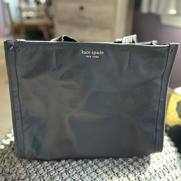 Kate Spade New York Medium Nylon Tote (black) - Picture 1 of 8